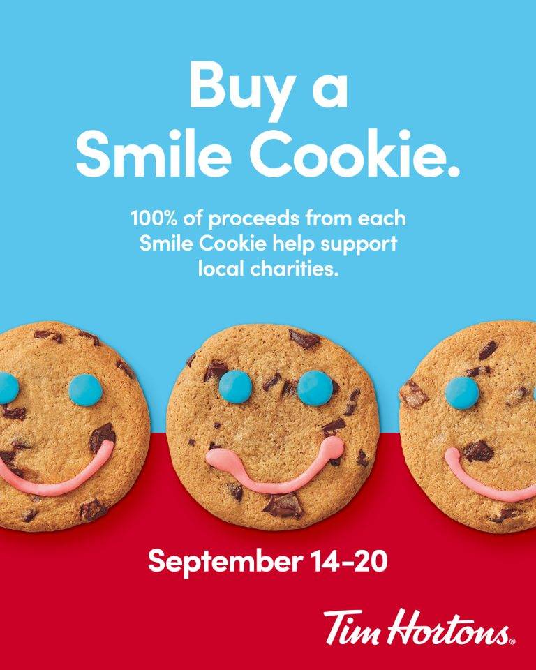 Tim Hortons Smile Cookie Week Children's Rehabilitation Foundation